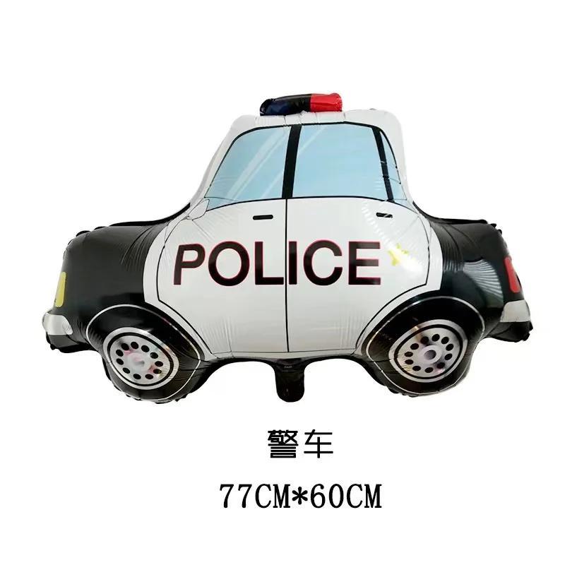 1 шт. Мультяшные воздушные шары в виде машинок, поезд, пожарная машина, танк, инженерная машина, трактор, воздушный шар из алюминиевой фольги, вечеринка по случаю дня рождения, детский праздник, игрушка