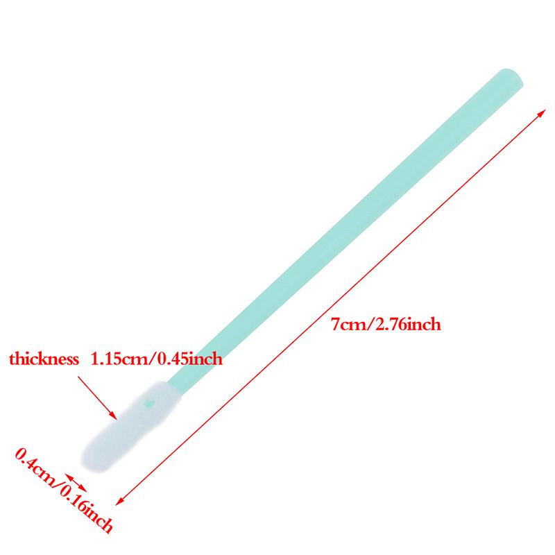 100Pcs Sponge Head Cleaning Swab Printer Swab Dust-Free Cotton Swab Wiping Stick