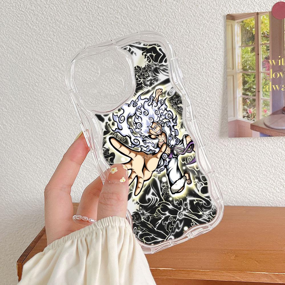 Ae92 One Piece Luffy Gear 5 Защитные чехлы для телефонов для Samsung S23 S24 Ultra A55 A14 A25 A13 Infinix Hot 40 Pro Tecno Spark 20C Wave Задняя крышка из ТПУ