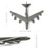 NUOTIE Stratofortress Металлическая модель Готовый продукт Дальний дозвуковой реактивный стратегический бомбардировщик Литой военный самолет Модель Выставочная модель