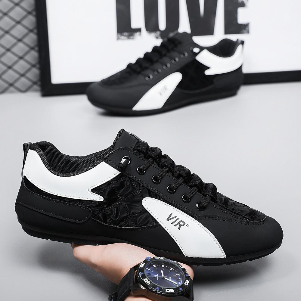 Мужская обувь 2025 весна и лето новая корейская версия модной универсальной спортивной повседневной обуви с низким верхом легкая обувь-слипоны Forrest Gump Doudou