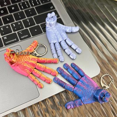 3D-печать креативный забавный декоративный брелок с подвижными руками