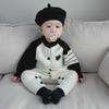 Newborn Girl's Long-Sleeve Cotton Jumpsuit for Summer