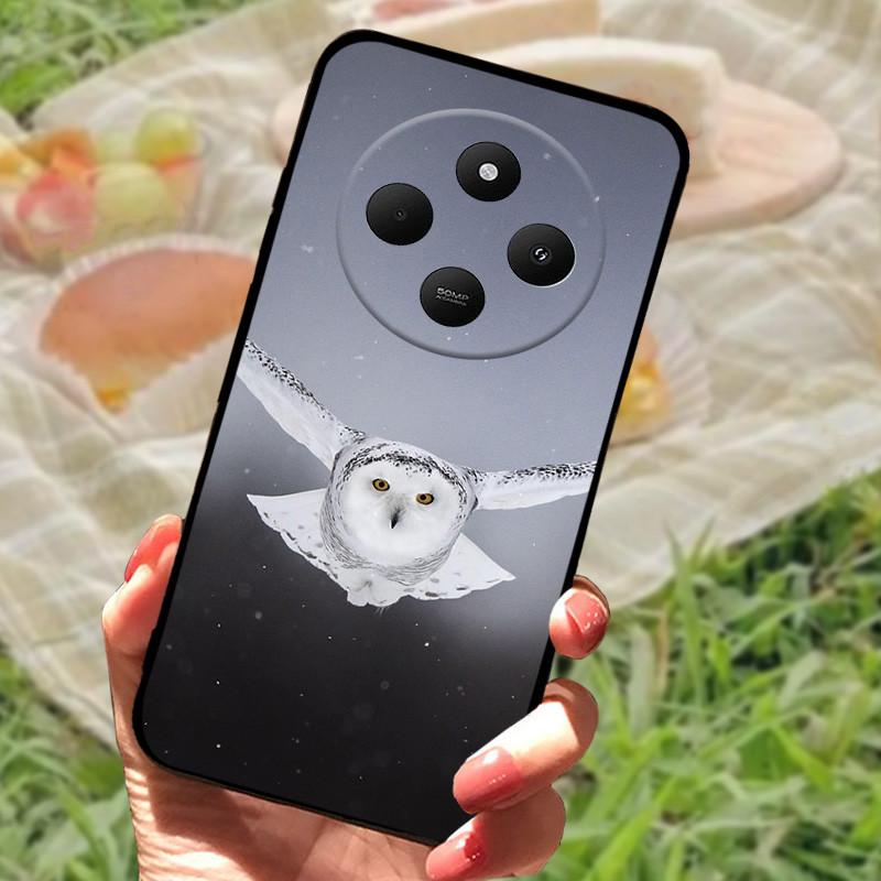Чехол для Xiaomi POCO C75 4G Redmi 14R 5G Redmi A3 Pro 4G Redmi A4 5G Чехлы Мягкий Бампер Ударопрочный Защитный Чехол Черная Сумка для Телефона