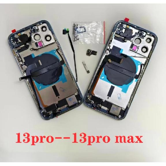 Лучший корпус задней крышки OEM для iPhone 13 Pro Max 12 Mini 14 Pro 11 С кабелем для зарядки + катушка беспроводной зарядки NFC + шлейф