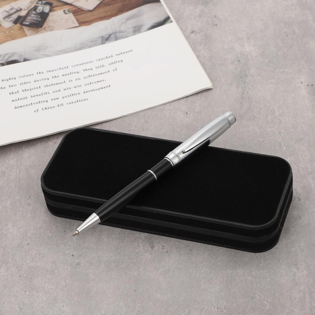 AlistaVolare Cresita Ballpoint Pen (G2 Compatible, Onyx Black) with Gift Case, Perfect for Gifts and Souvenirs