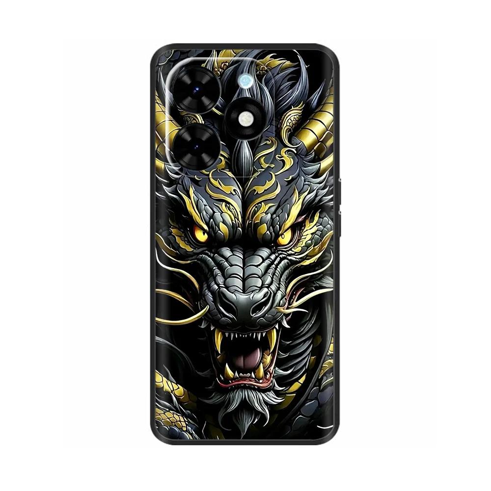 Чехол для Spark Go 2024 для Tecno Spark Go 2024 Чехол для телефона Милый панда Задняя крышка для Techno Spark Go 2024 Защита Coque Fundas