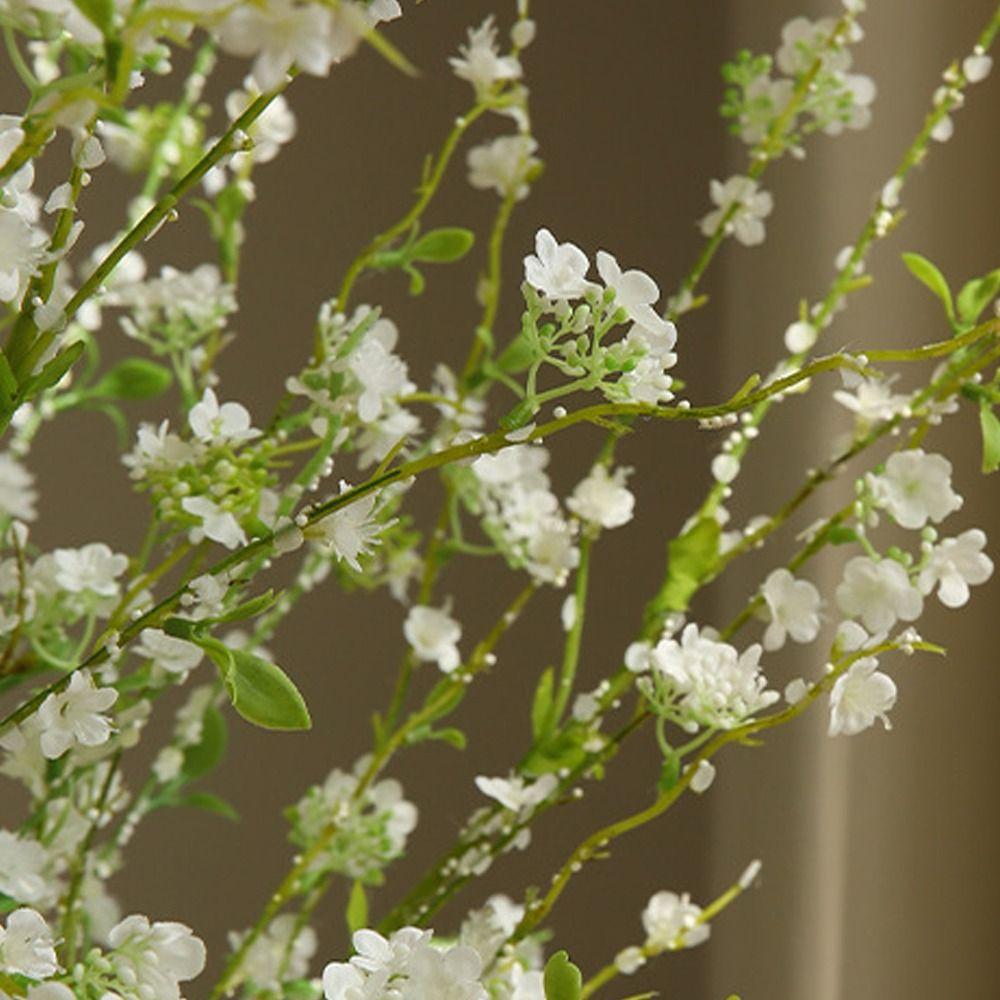 Реалистичная имитация снежной ивы, пластиковые искусственные растения для гостиной, ресторана, декора