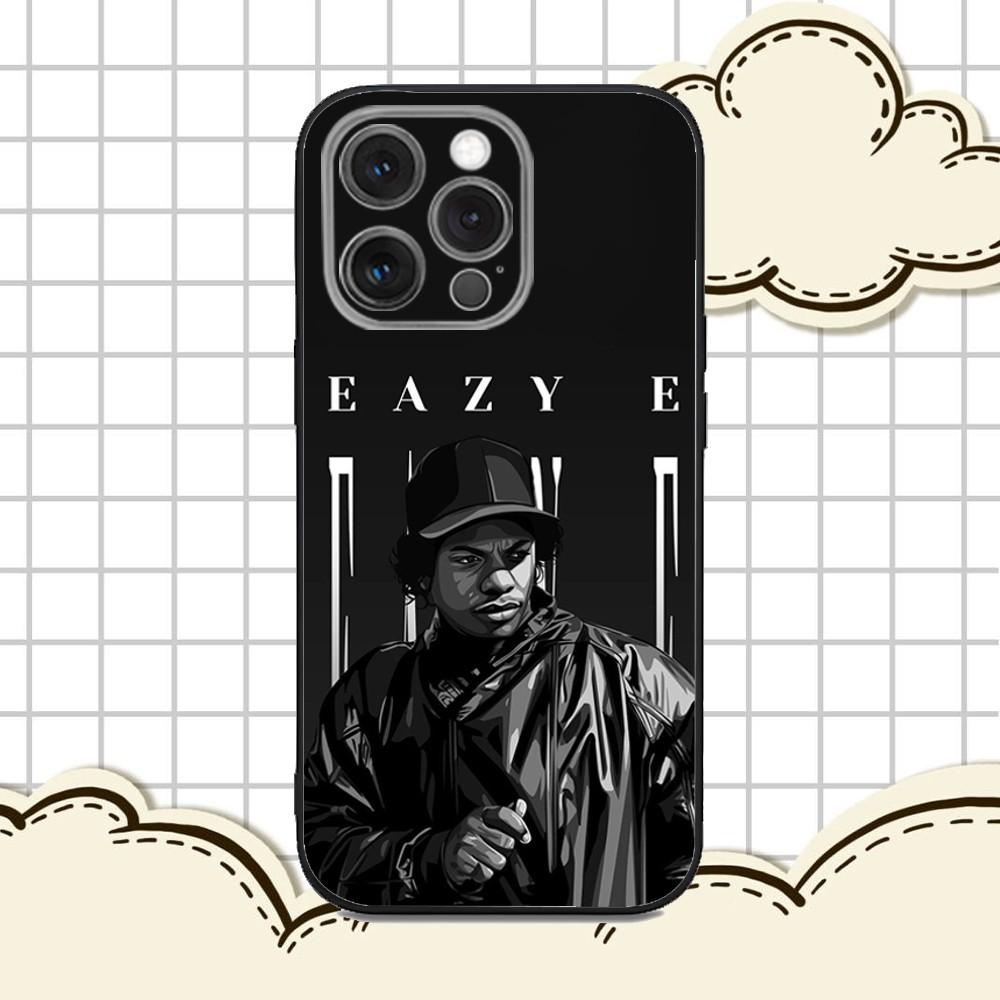 Чехол для телефона рэпера E-Eazy E для iPhone 16e, 16, 15, 14, 13, 12, 11, Pro, X, XS, Max, XR, Plus, Mini, Мягкий черный чехол