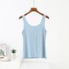 Summer Elastic Tank Tops Slim Fit U-Neck Camis Ribbed Sleeveless Base Layer Shirt Solid Color Camisole All Match