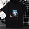 Салли Фейс футболка с принтом игры ужасов Kawaii Harajuku аниме одежда женская унисекс модная повседневная футболка хип-хоп готическая уличная одежда