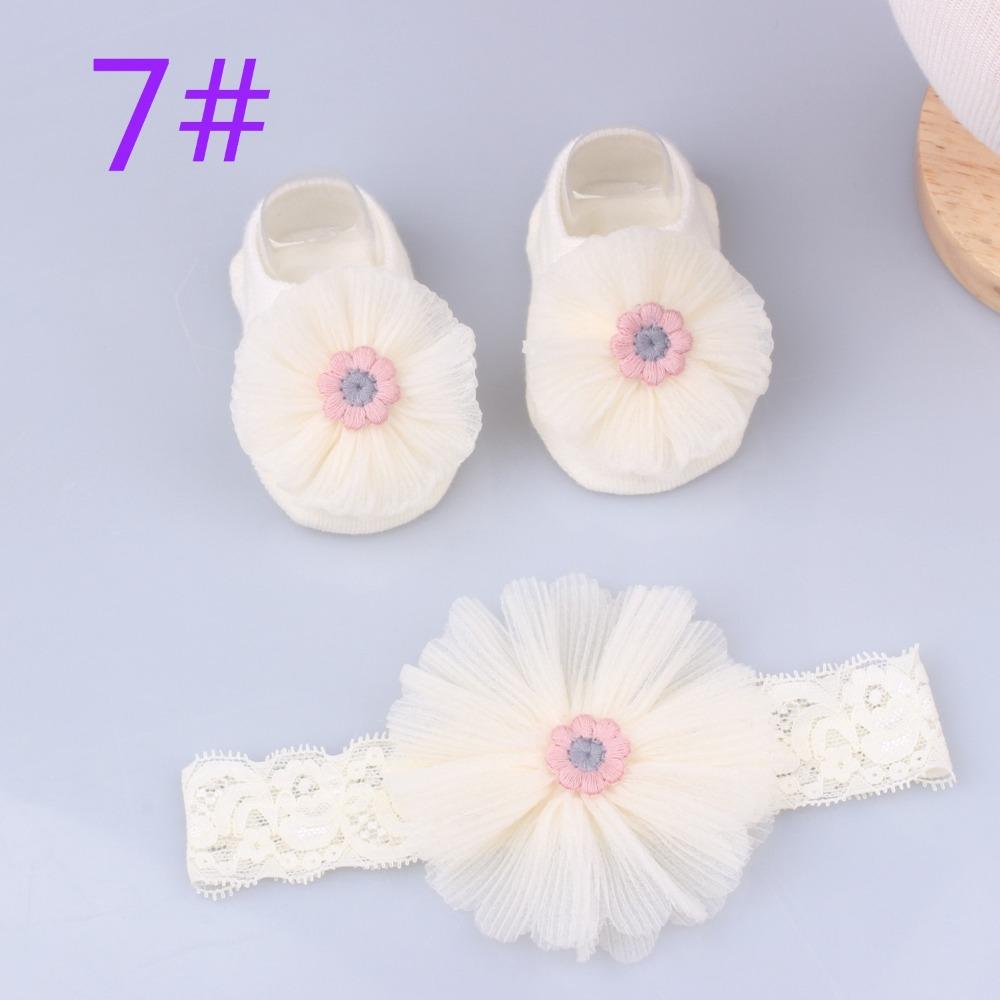 Pearl Bows Newborn Hair Band Cotton+Lace Baby Turban Cute Girl Hair Accessories