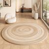 Cream Style Carpets for Living Room Light Luxury Bedroom Decor Plush Carpet Fluffy Soft Round Rug Simple Home Thicken Floor Mat