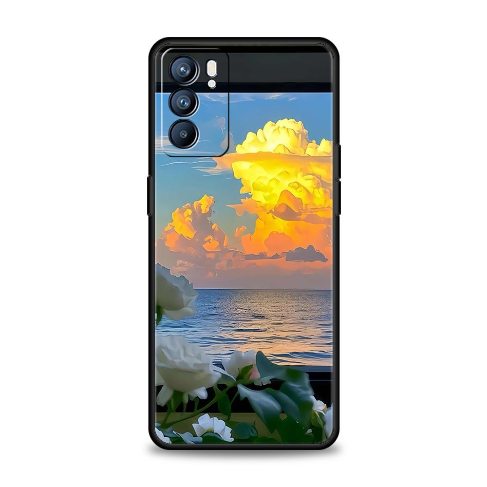 Чехол с рисунком 'Лепесток и ветка, природа' Для Oppo Reno14 Reno13 Reno12 11 F 10 Find X5 X9 Pro A54 5G A53 A9 A16 A78 4G A80 A98