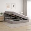 Storage Bed with Mattress Taupe 160 x 200 cm Velvet