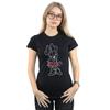 Disney Womens/Ladies Minnie Mouse Outline Polka Dot Cotton T-Shirt