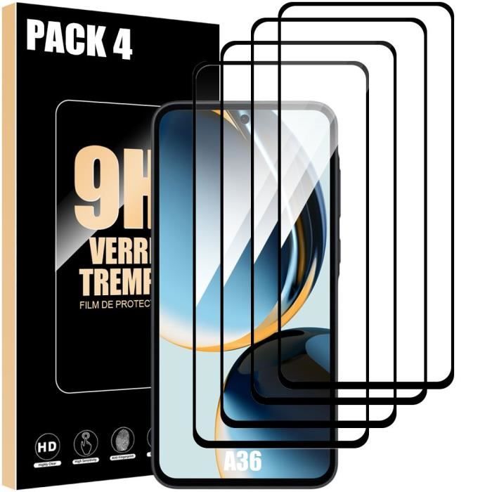 Защитная пленка из закаленного стекла - Booling - для Samsung Galaxy A36 - Набор из 4 штук - Ударопрочная - Устойчивая к царапинам