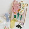 Женские милые цветочные чулки с тюльпанами средней длины на осень и зиму из чистого хлопка, мягкие и удобные