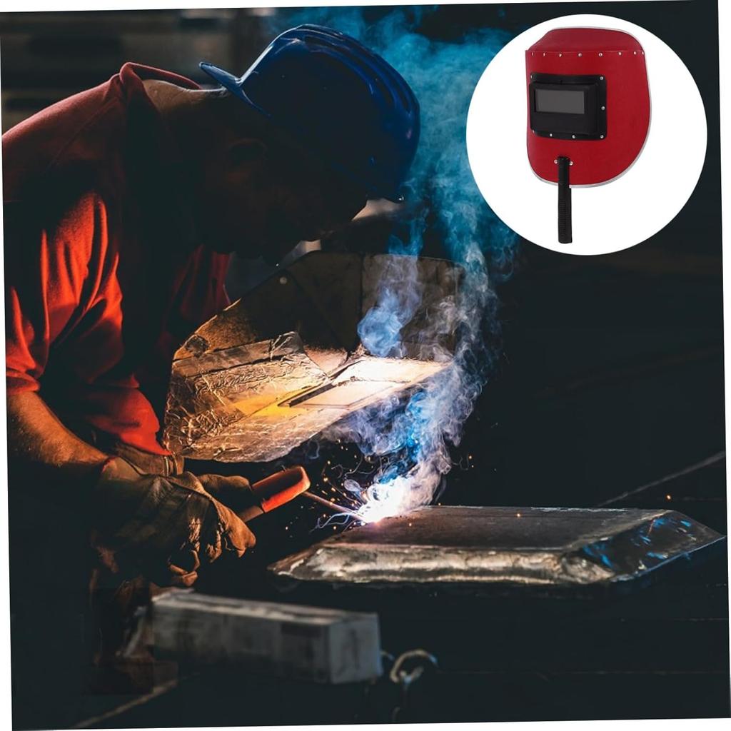 Сварочная маска Маска Сварочная Ручная Сварочная Ручная Самозатемняющийся Сварочный Шлем Шлифовка Сварочные Щитки Маска для Сварки Сварщик Ручная Дерево Красный