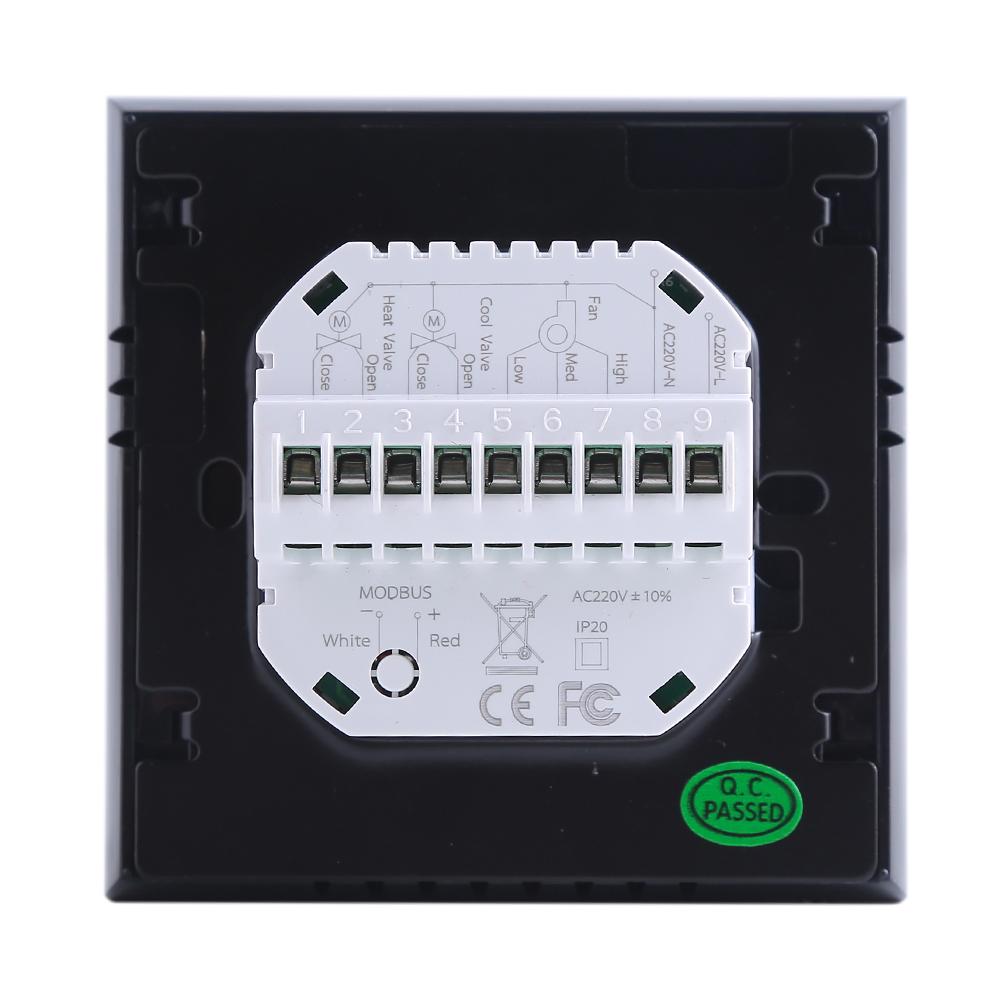 Четырехтрубный интеллектуальный комнатный термостат, цифровой программируемый регулятор температуры для воздуха