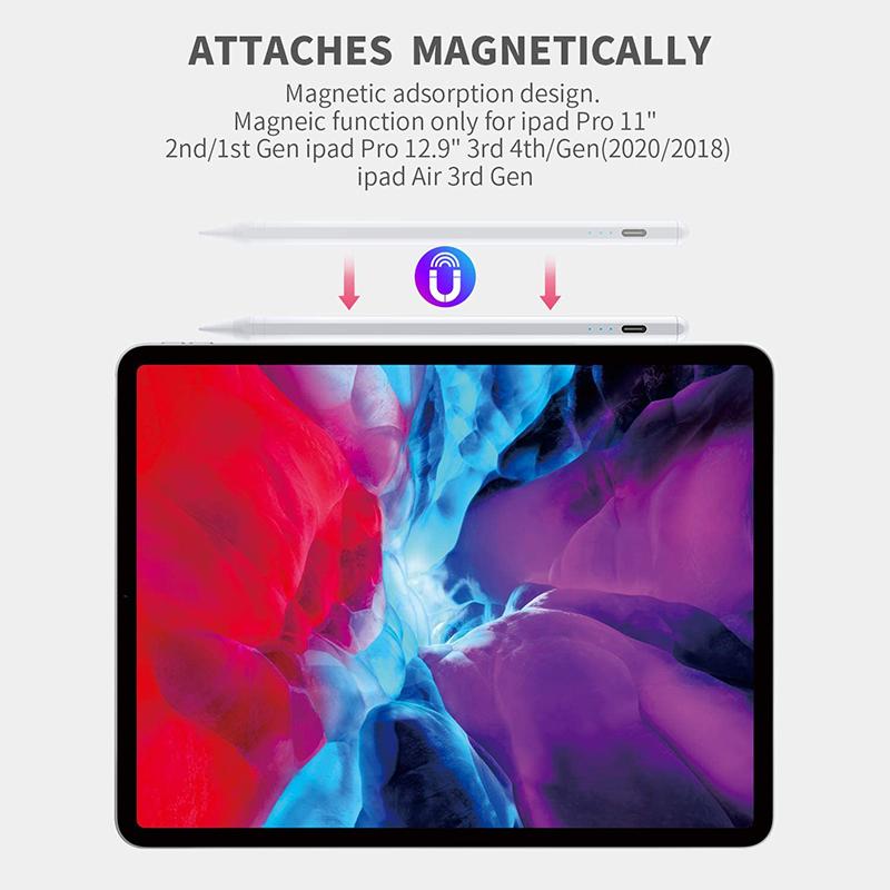 Стилус для Apple iPad, перезаряжаемая цифровая ручка для iPad Pro/Mini/Air/iPhone, емкостный сенсорный экран телефона и планшета