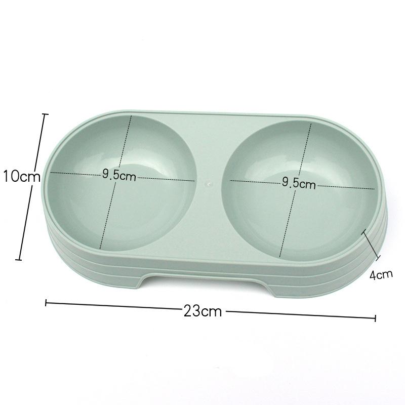 Двойная миска для кошек Pet Double Bowl Cat Bowl Double Bowl Cat Basin Macaron Candy Color Pet Feeding Bowl Maca Pet Dog Feeding Bowl
