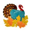 New Enamel Turkey Pin Animal Brooch Colorful Winter Accessories 2 Colors Available Thanksgiving Decoration