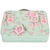 Pencil Case Rose Printed Multi Layer Zipper 252 Slots Portable Pen Holder Storage Pocket(Green Background Rose )