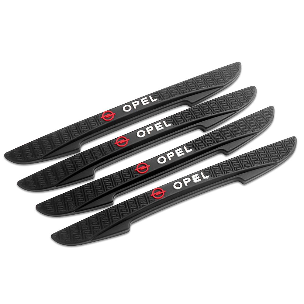 4PC Car qq34 Door Edge Anti-collision Strips Rearview Mirror Guards Stickers For Opel OPC Astra J H Insignia Corsa D B E Mokka Vectra