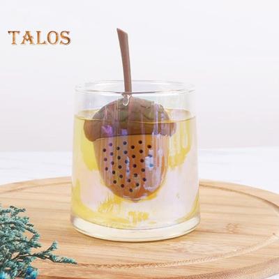 Заварщик для чая с точными отверстиями, пищевой термостойкий многоразовый ситечко для специй и трав в форме желудя, кухонные принадлежности