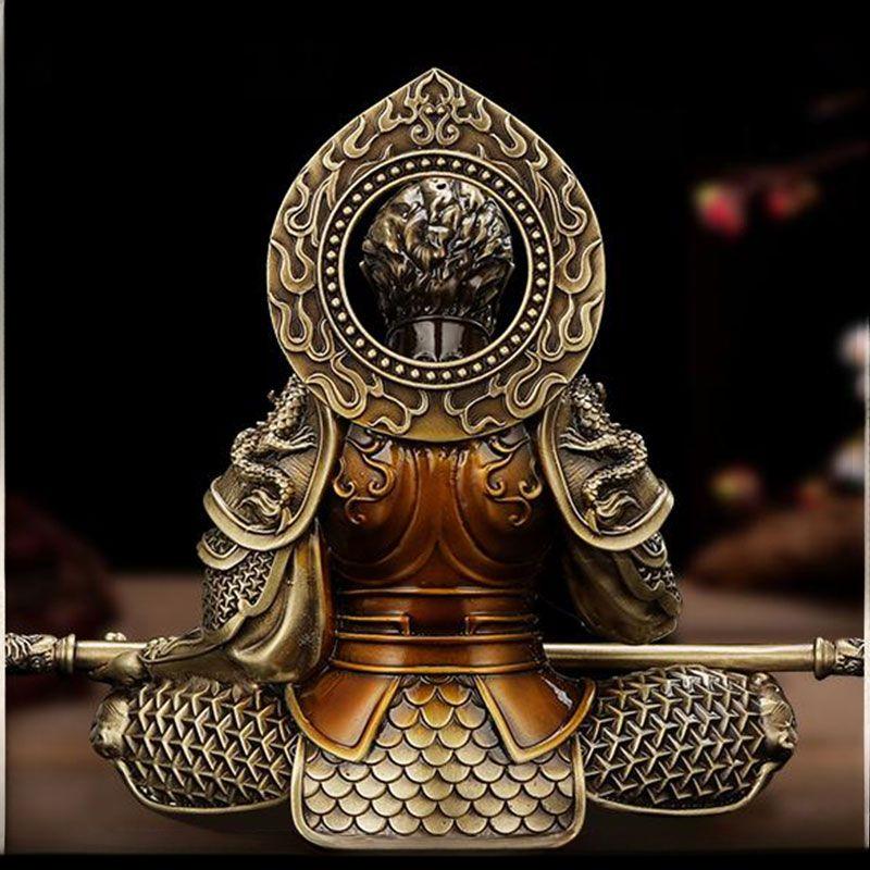 Black Myth Wukong Ornament Simple Household Creative Fighting Buddha Brass Three-dimensional Decoration Car Console Decoration