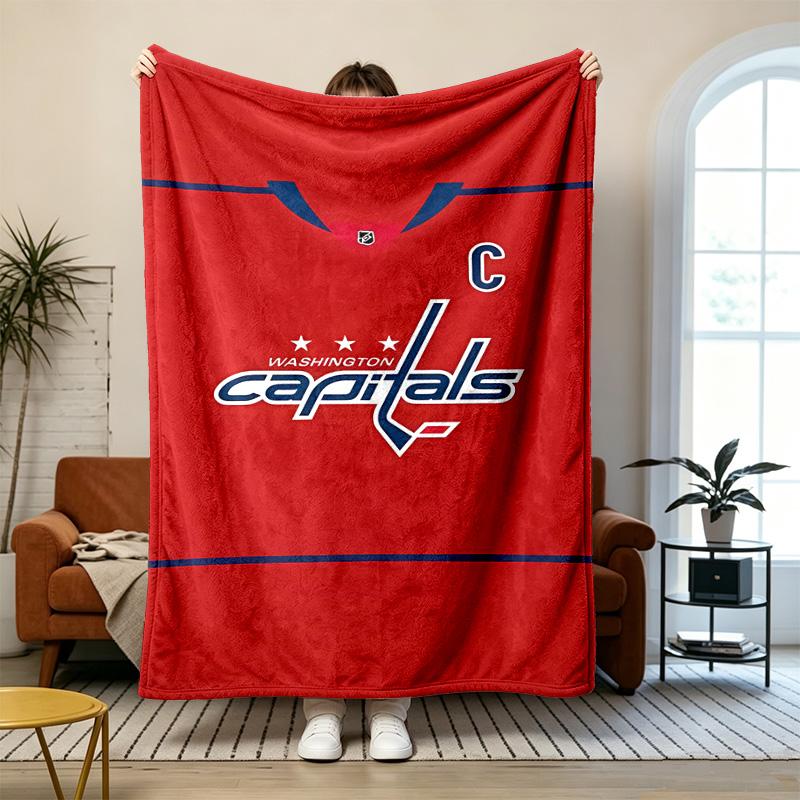 Washington Capitals Soft and comfortable flannel Suitable for sofas living rooms outdoor camping travel and also makes a great anniversary gif