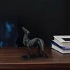 3D Printed Greyhound Statue, Matte Black Minimalist Dog Sculpture, Lifelike Greyhound Figure, Dog Statues for Home Office Decor, Greyhound Gifts