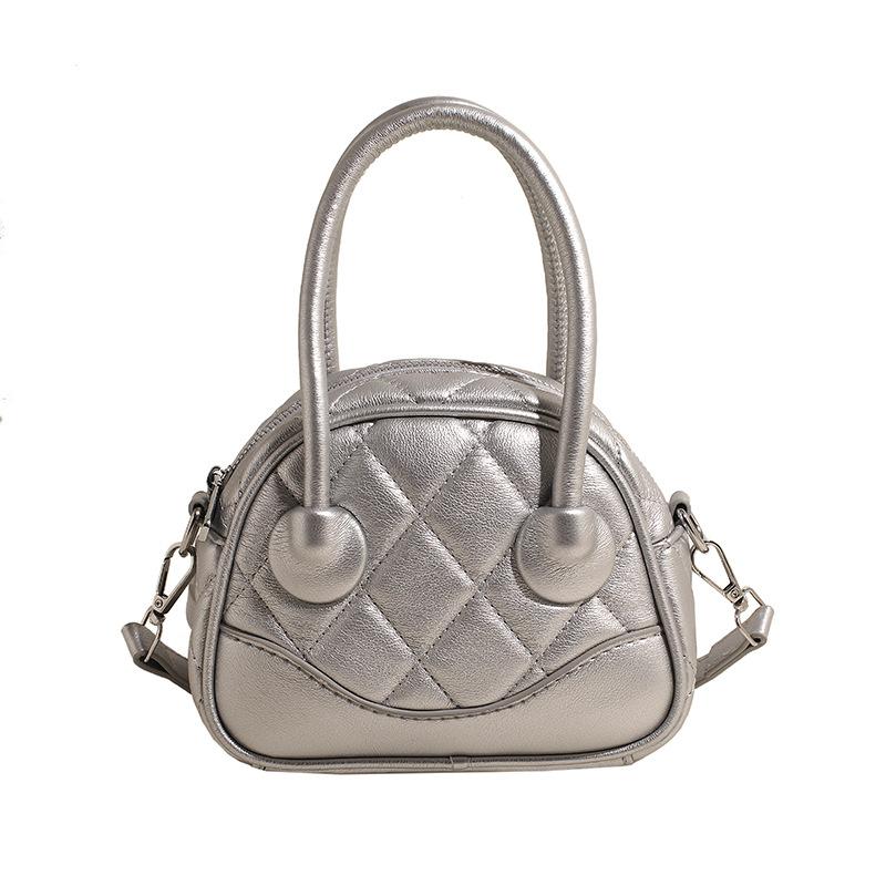 Стильная простота и высокое чувство алмазная портативная сумка Boston нишевая повседневная темпераментная универсальная однотонная сумка-мессенджер