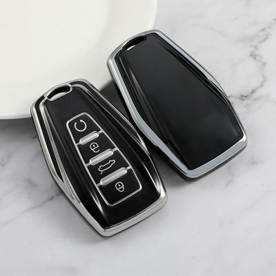 Чехол для ключа автомобиля для Geely GL Emgrand S Xingyue L Binyue Binrui Xingrui Borui Boyue Yuanjing Серебряная кромка Кейс для ключей