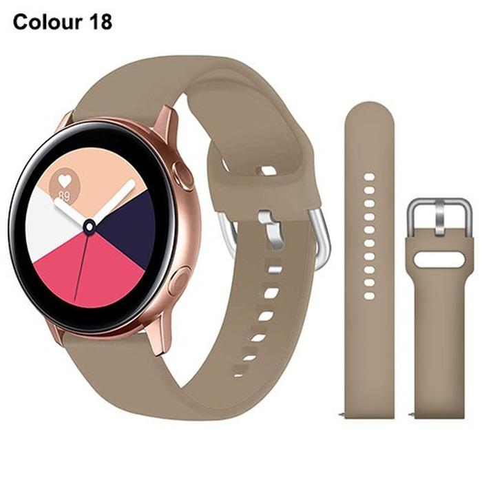 Силиконовый ремешок 20 мм 22 мм для Samsung Galaxy Watch Active 2 Watch 3 45 мм 42 мм Gear S3 ремешок для часов браслет-ремешок для Amazfit bip Huawei Watch GT 2 2e pro