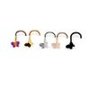 Helix Butterfly Multicolor Nose Rings Metal  Personalities   Wedding