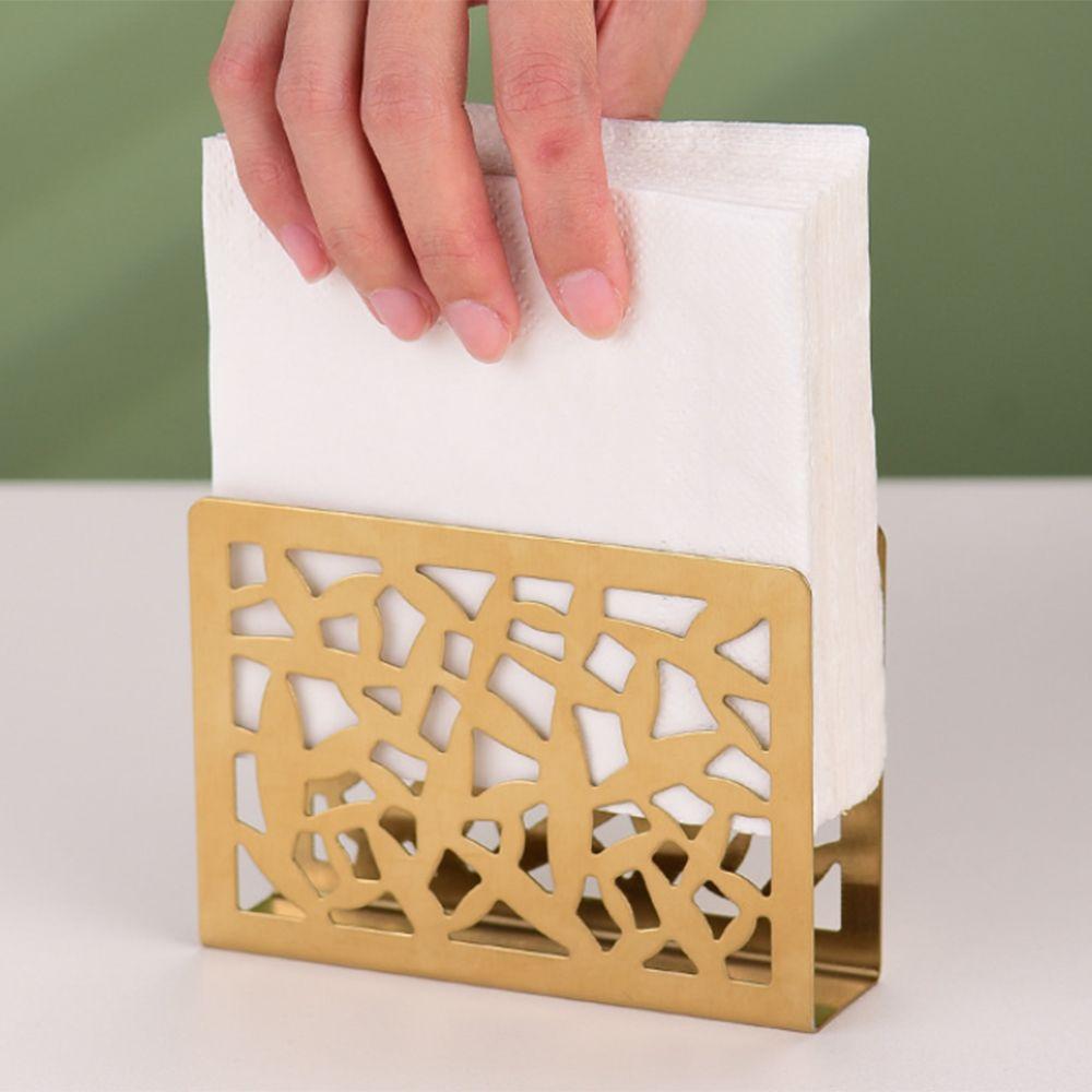 Современный держатель для салфеток из нержавеющей стали, полый держатель для бумажных полотенец, черная стойка для хранения бумаги, кухня