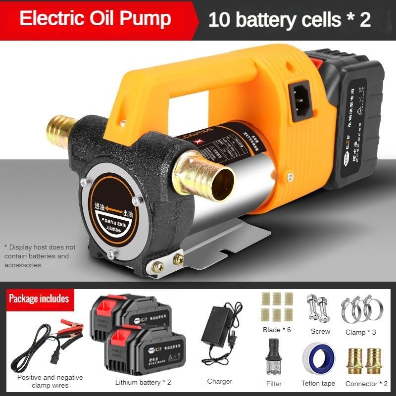 24V Lithium Battery Electric Oil Pump Rechargeable Self-priming Pump Household Diesel Pump Refueling Machine