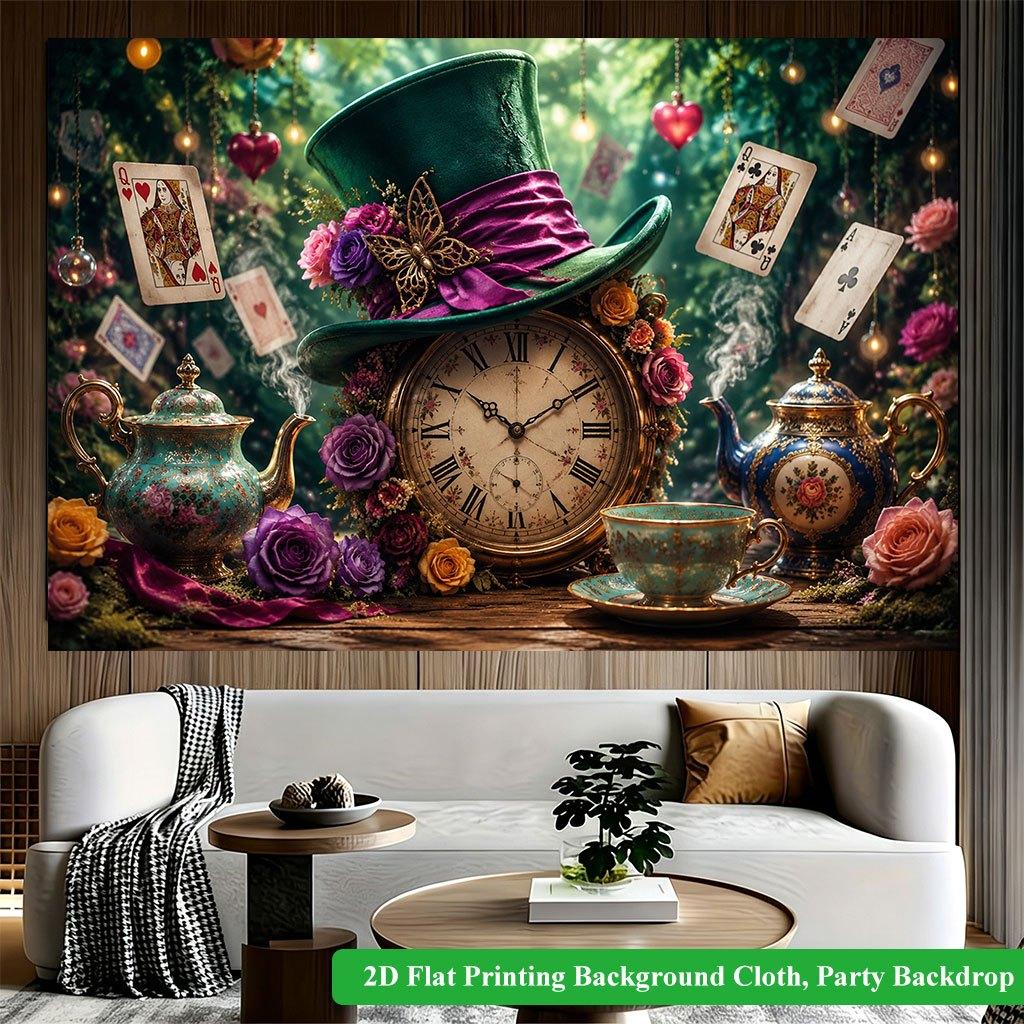 2D Flat Backdrop1pc Style Event Scene Elegant Backdrop Banner Polyester Wall Decor For Living Room Bedroom Office Outdoor Decor Party