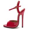 Fashion Super High Heels Women Sandals Fashion Sexy Summer Shoes For Woman Quality Red White Fetish Heeled Party Dance Wedding Shoe Lady