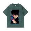 275 GSM Washed T-shirts 100% Cotton Solo Leveling V8 Print Unisex Heavy Cotton T Shirt