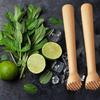 Heavy Duty Beech Wood Muddler Food Safe Ice Crusher Fruit Tea Pounding Stick  Bar Accessories