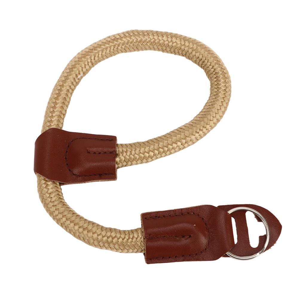 Camera Wrist Strap Round Rope Quick Release Camera Hand Strap for DSLR SLR Mirrorless Khaki