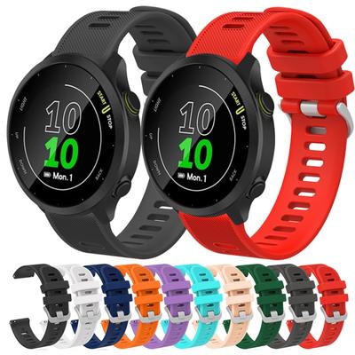Для Garmin Forerunner 55 20мм Силиконовый Твил Ремешок для часов