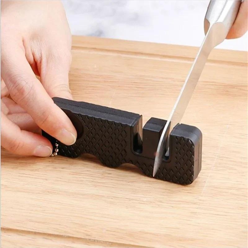 Ceramic Multipurpose Keychain Carbide Knife Pocket Tool Scissor Sharpen Fish Sharpener For Kitchen Accessories