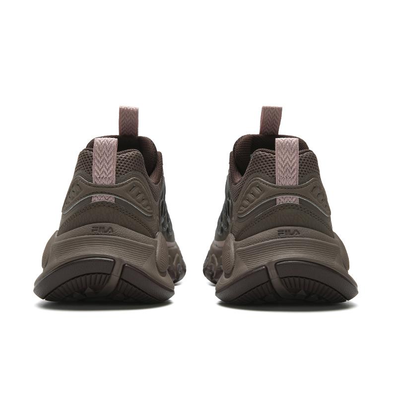 Fila TRUFFLE Дышащие Низкие Кроссовки на Толстой Подошве Женские Красновато-Серые F12W621111FBD