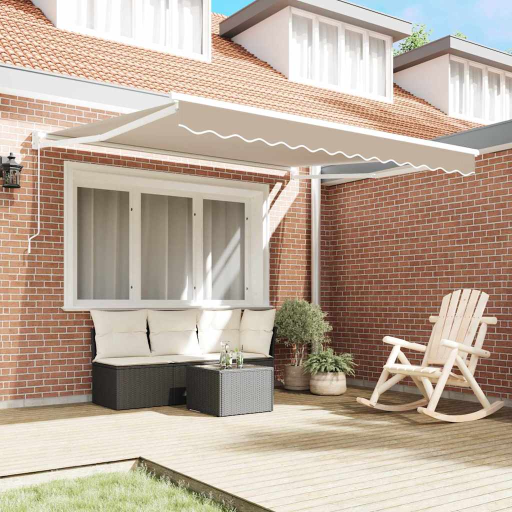 Retractable Awning Beige 300 x 250 x 165 cm