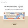 Беспроводной набор клавиатуры и мыши L98 Silent - Стильный RGB-дизайн для девушек, офиса и игр
