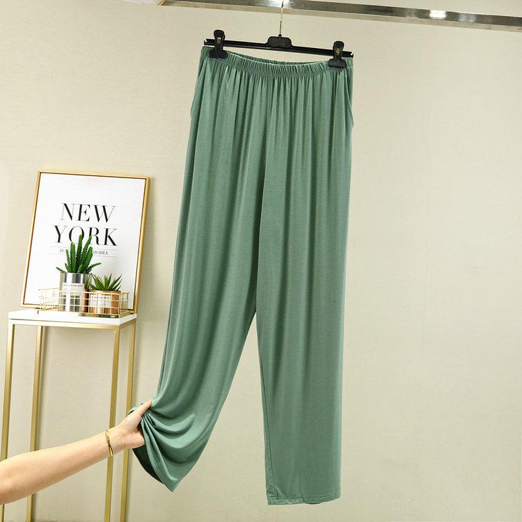 Мужские летние свободные брюки из модала — легкие, универсальные, с высокой талией, широкие пижамные брюки с карманами